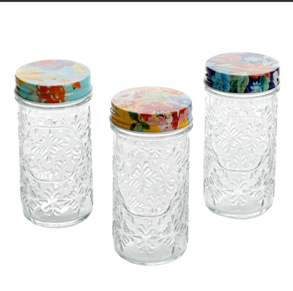 The Pioneer Women Glass Spice Jar Melody Spring